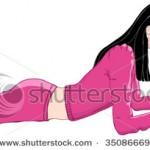 stock-vector-girl-lying-on-the-floor-with-laptop-typing-busy-internet-chatting-35086669
