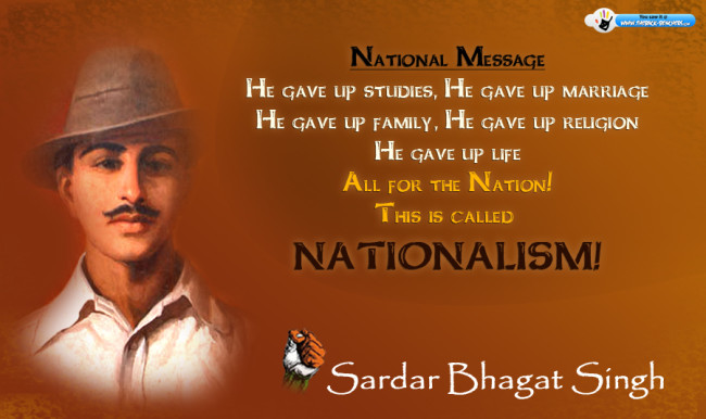 Shaheed Sardar Bhagat Singh photos, wishes, wallpapers, quotesTheBack