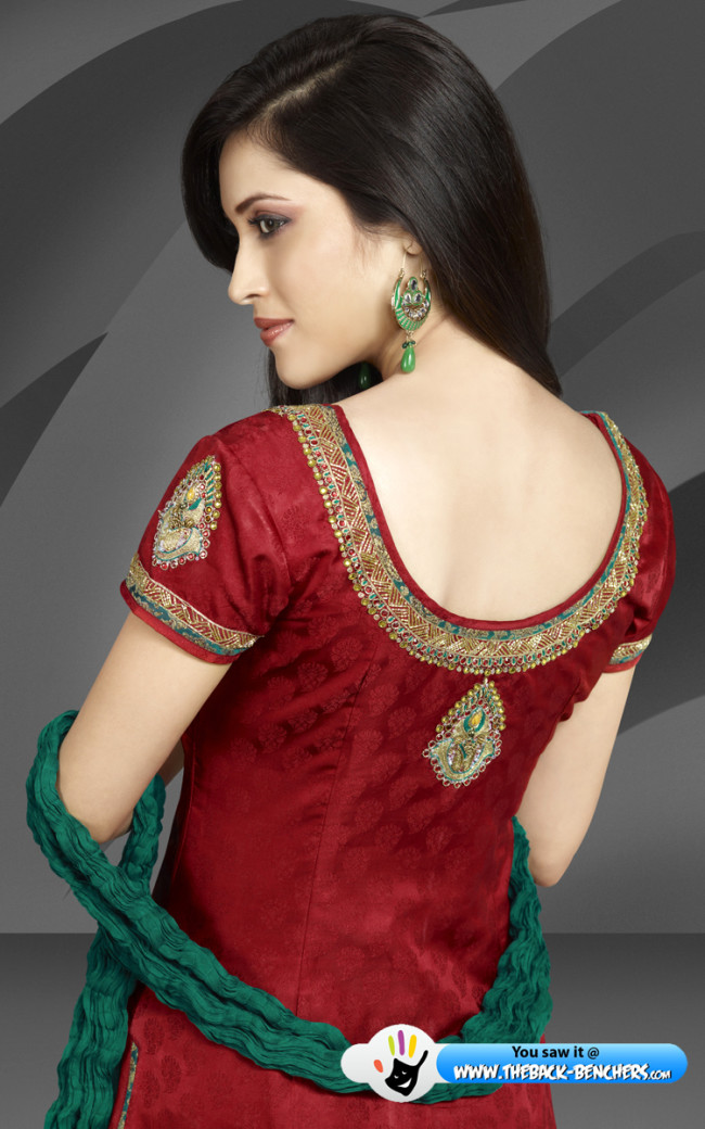 salwar suit back neck designs