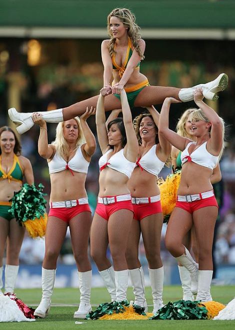 IPL T20  Hot and Sexy Cheerleader Girls Pictures 2011