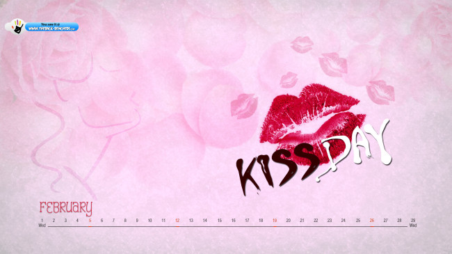 Happy Kiss day 2012 wallpaper large